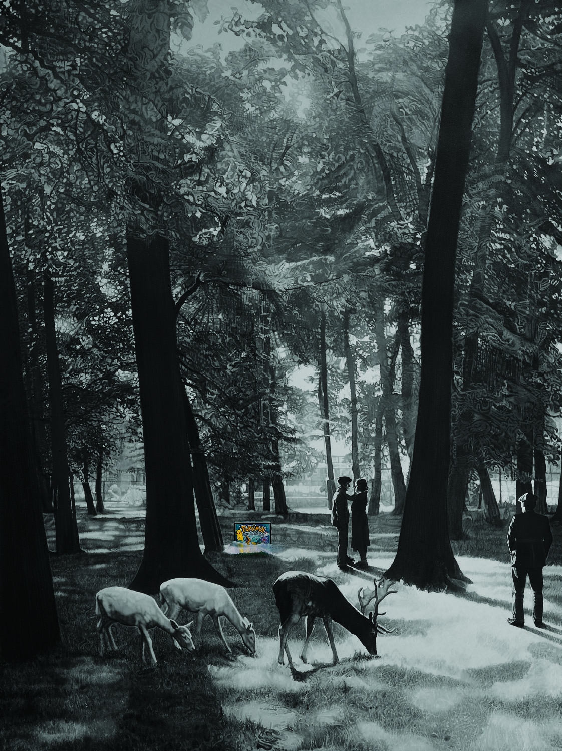 <p style="text-align: center;">Pokemon Hunter – 2000 – 200x150cm – acrylik on canvas</p>