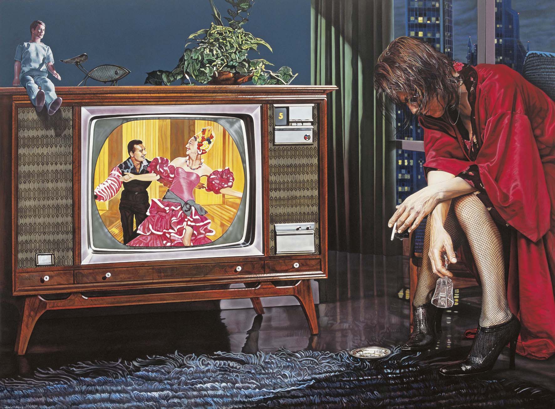 <p style="text-align: center;">Bossanova – 2001 – 150x200cm – acrylik on canvas</p>