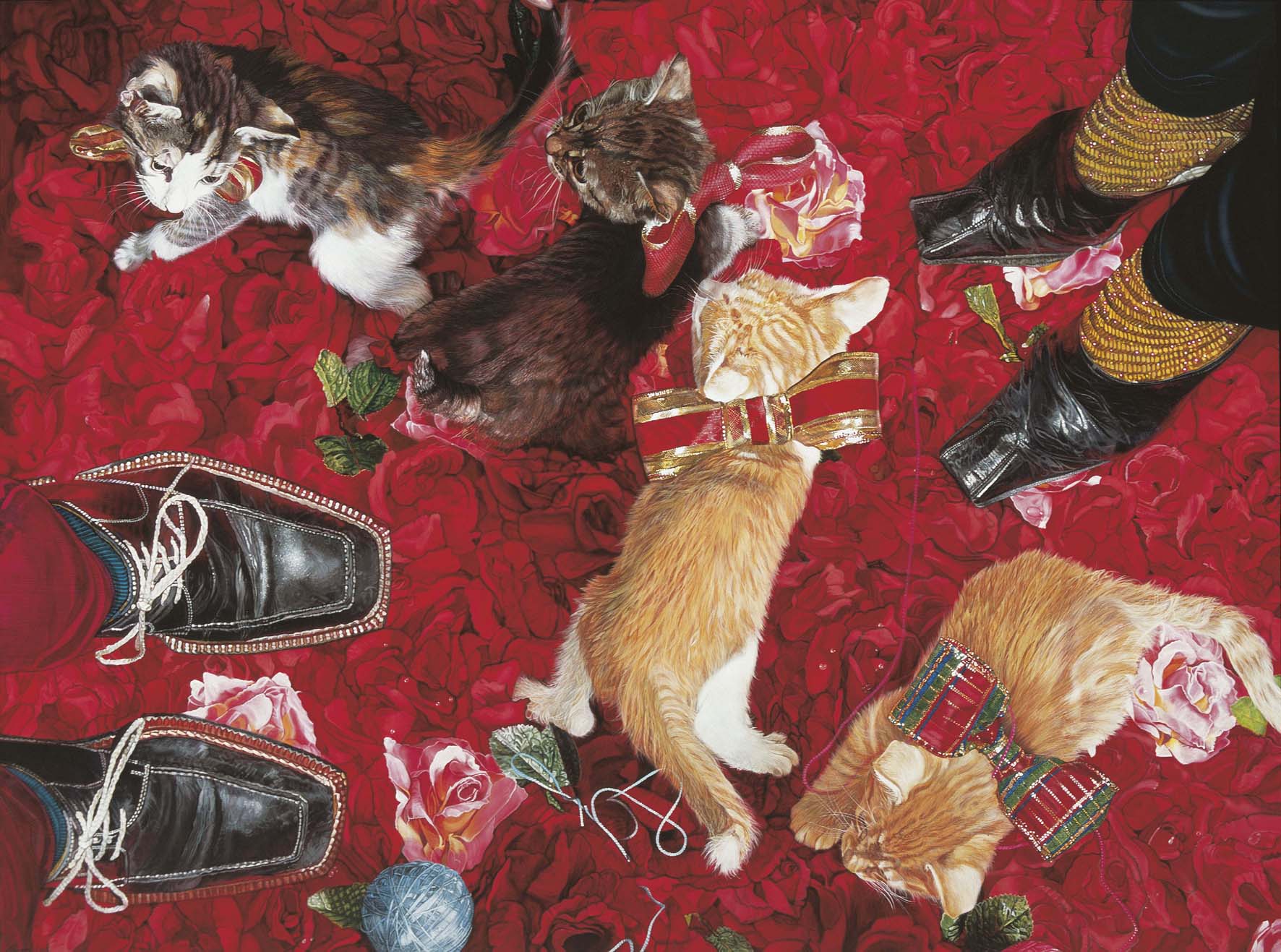 <p style="text-align: center;">Gruesome 4 some – 2001 – 150x200cm – acrylik on canvas</p>