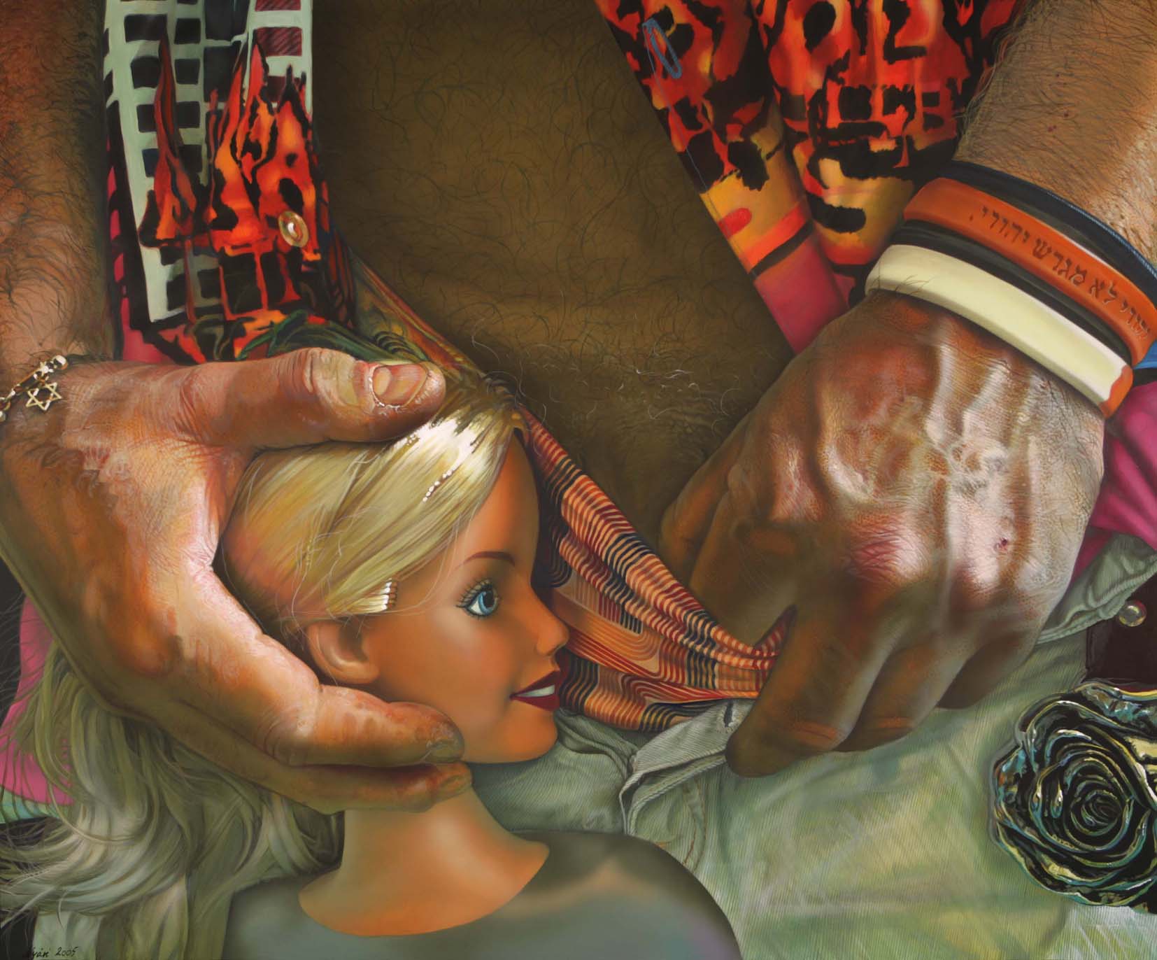 <p style="text-align: center;">Finally, I let her everything…….! – 2005 – 95x1115cm – acrylik on canvas</p>