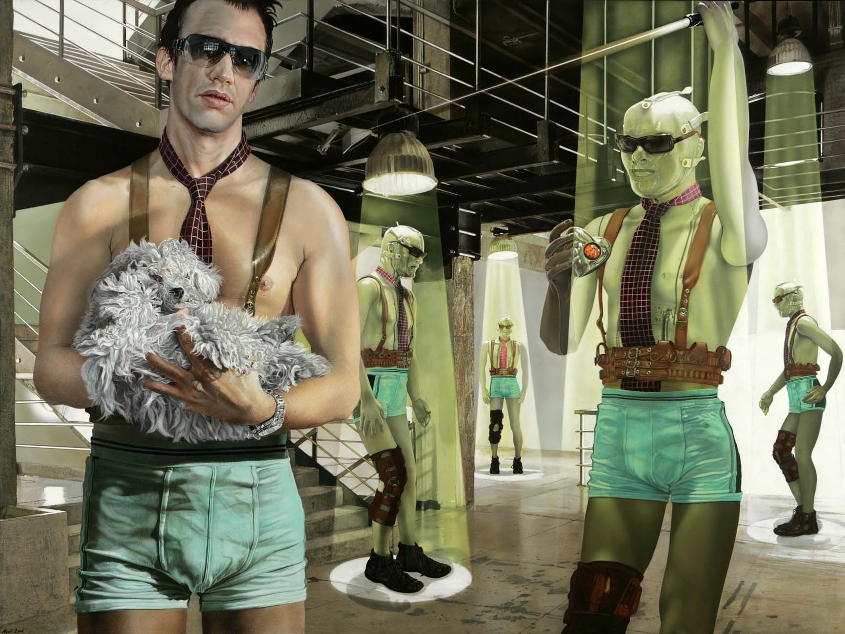 <p style="text-align: center;">Ňuňo gets a new heart – 2006 – 150x200cm – acrylik on canvas</p>