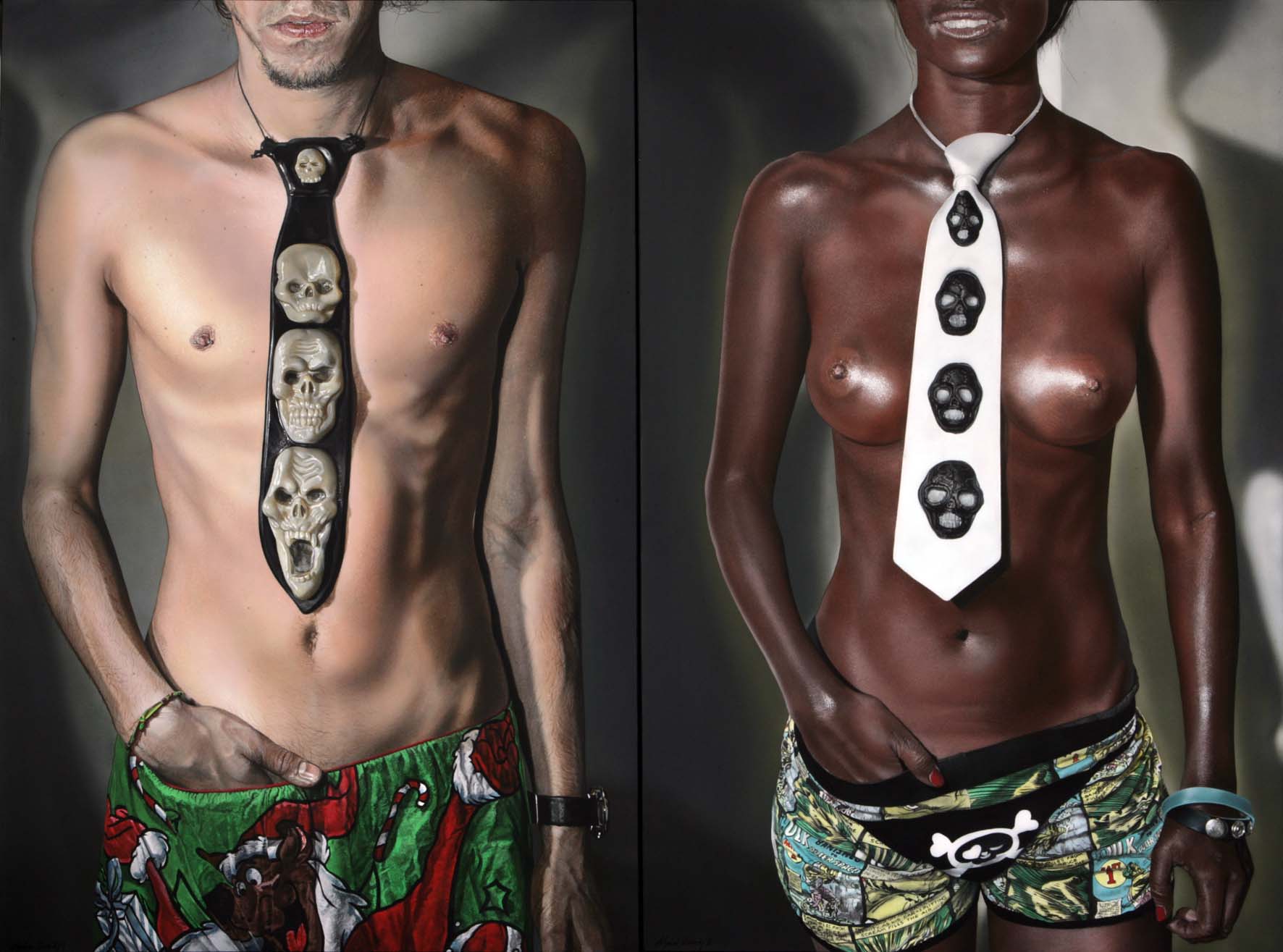 <p style="text-align: center;">Black & White – 2007 – 150x120cm – acrylik on canvas</p>