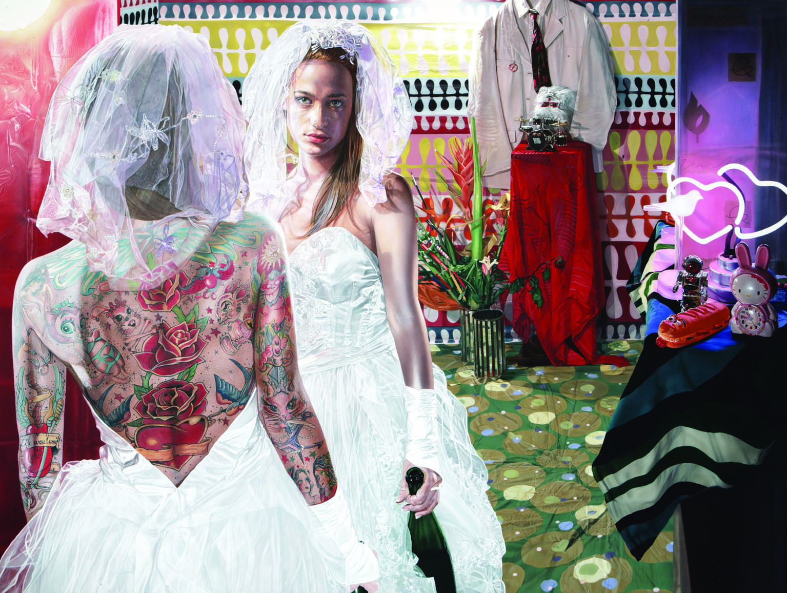 <p style="text-align: center;">He’s gone for sure!!! – 2007 – 150x200cm – acrylik on canvas</p>