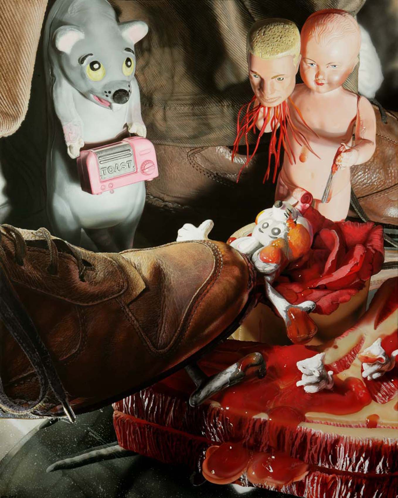 <p style="text-align: center;">Oops!!! – 2007 – 120x150cm – acrylik on canvas</p>