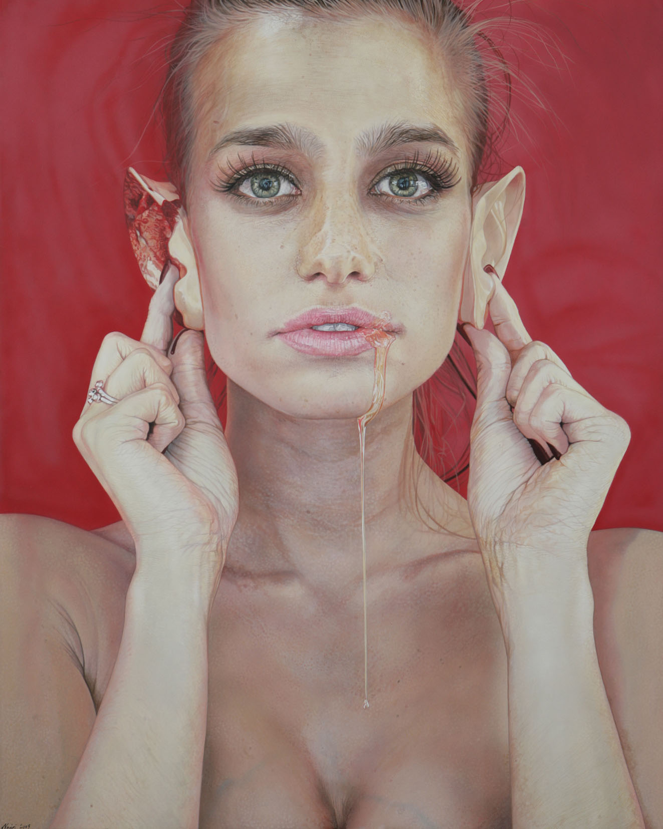 <p style="text-align: center;">Honeybee – 2009 – 150x120cm – acrylik on canvas</p>