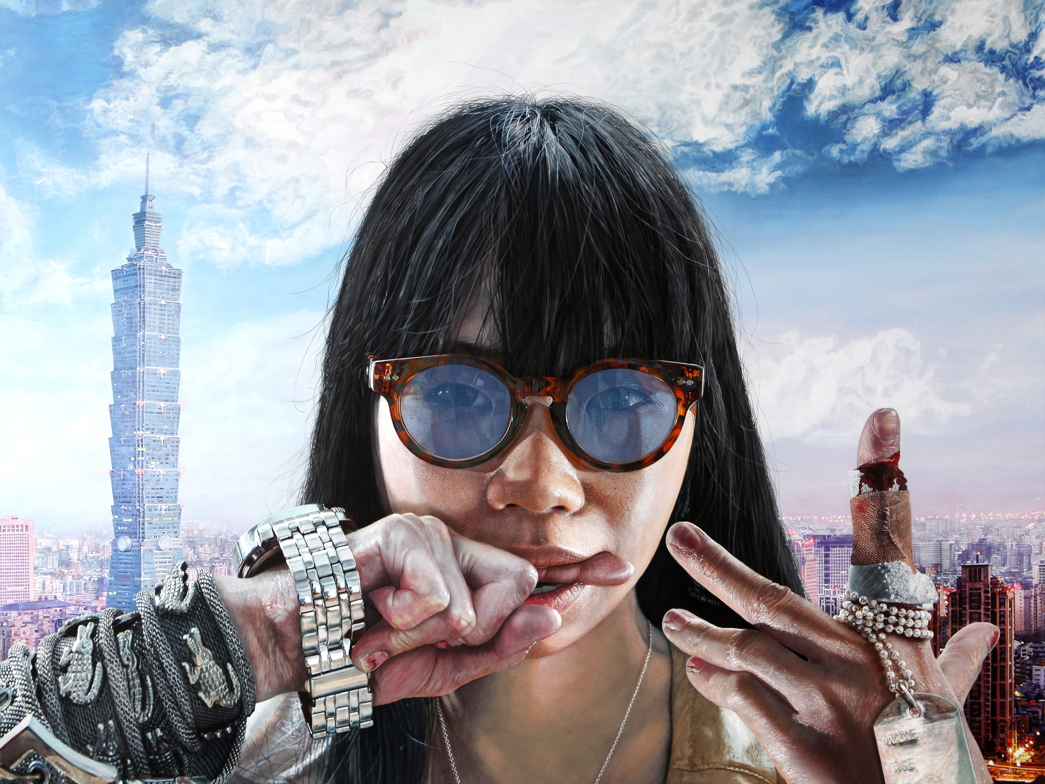 <p style="text-align: center;">I’m not a Chines I’m a Taiwanies! – 2011 – 150x200cm – acrylik on canvas</p>