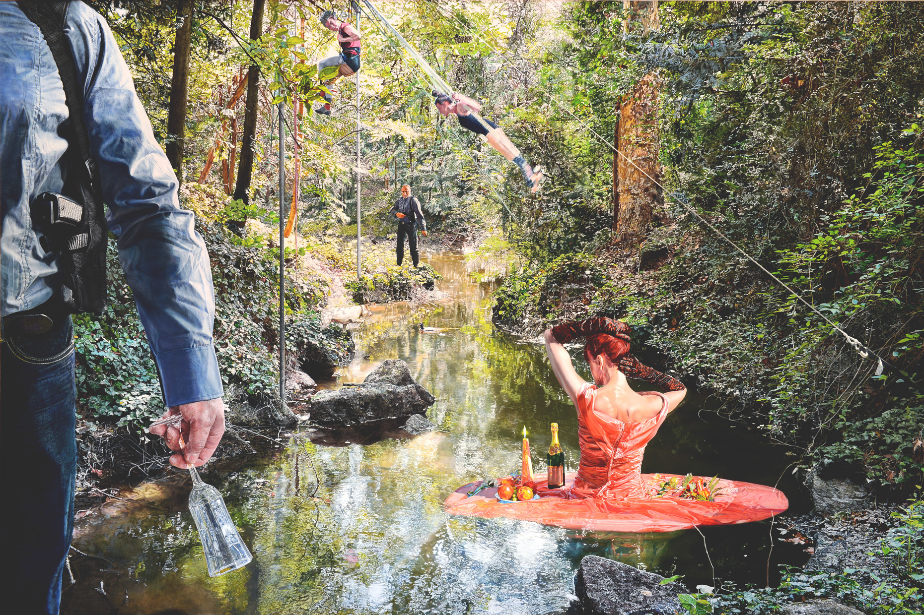 <p style="text-align: center;">Don’t kill the waterlily! – 2014 – 200x300cm – acrylik on canvas</p>