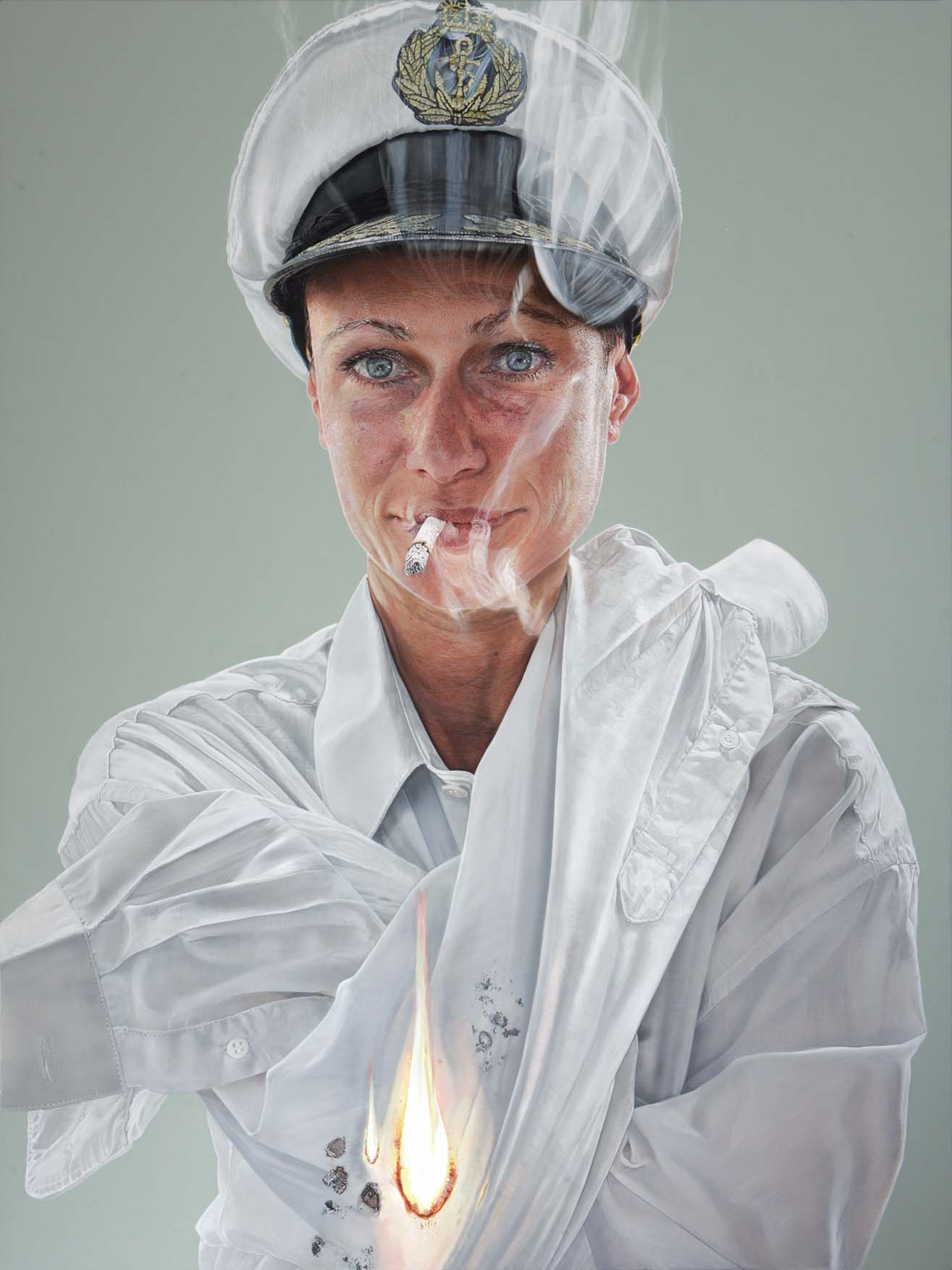 <p style="text-align: center;">Smoking gun – 2009 – 150x200cm – acrylik on canvas</p>