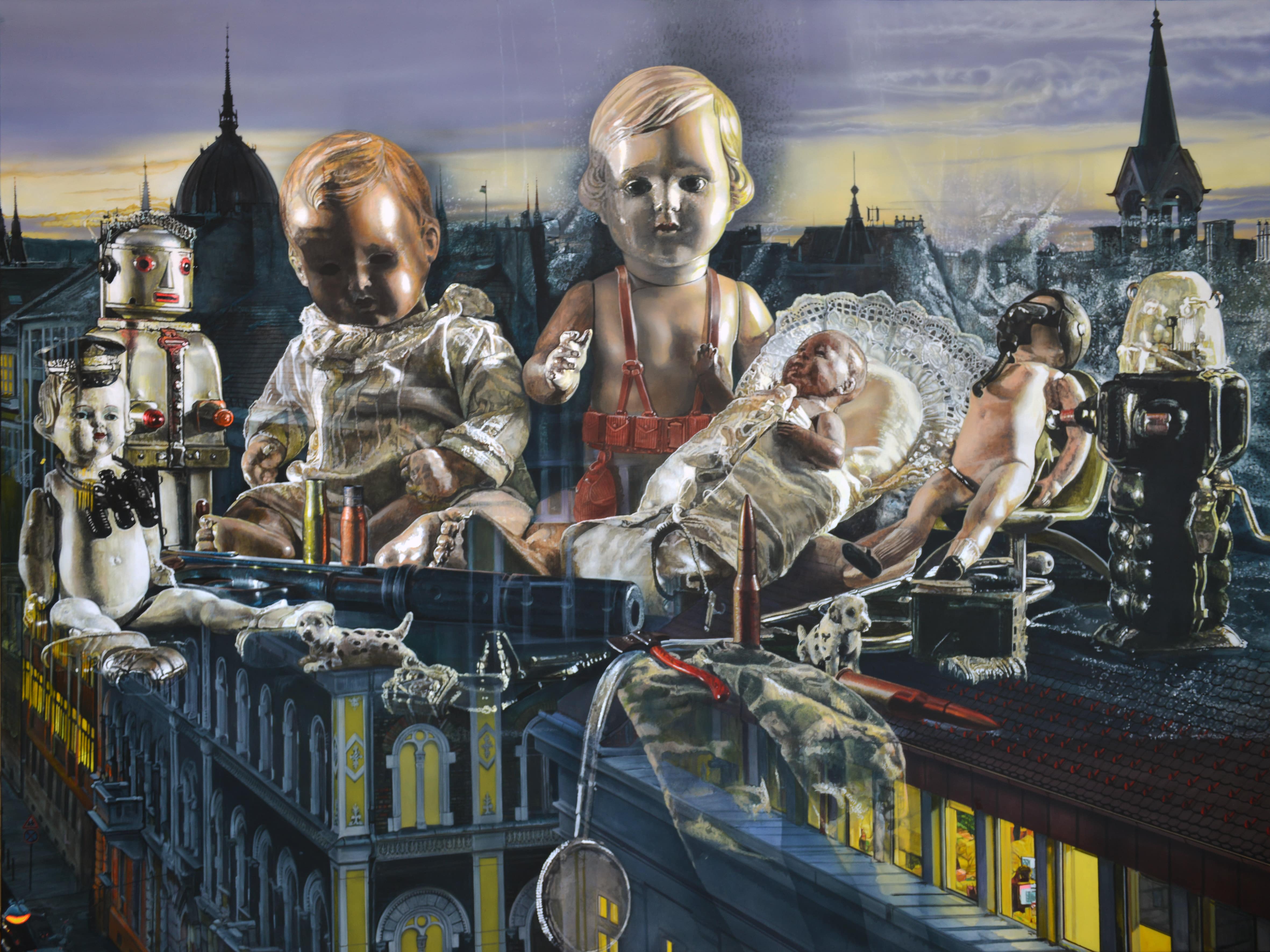 <p style="text-align: center;">Tribute to our unborn children - 2017 - 150x200cm - acrylic on canvas