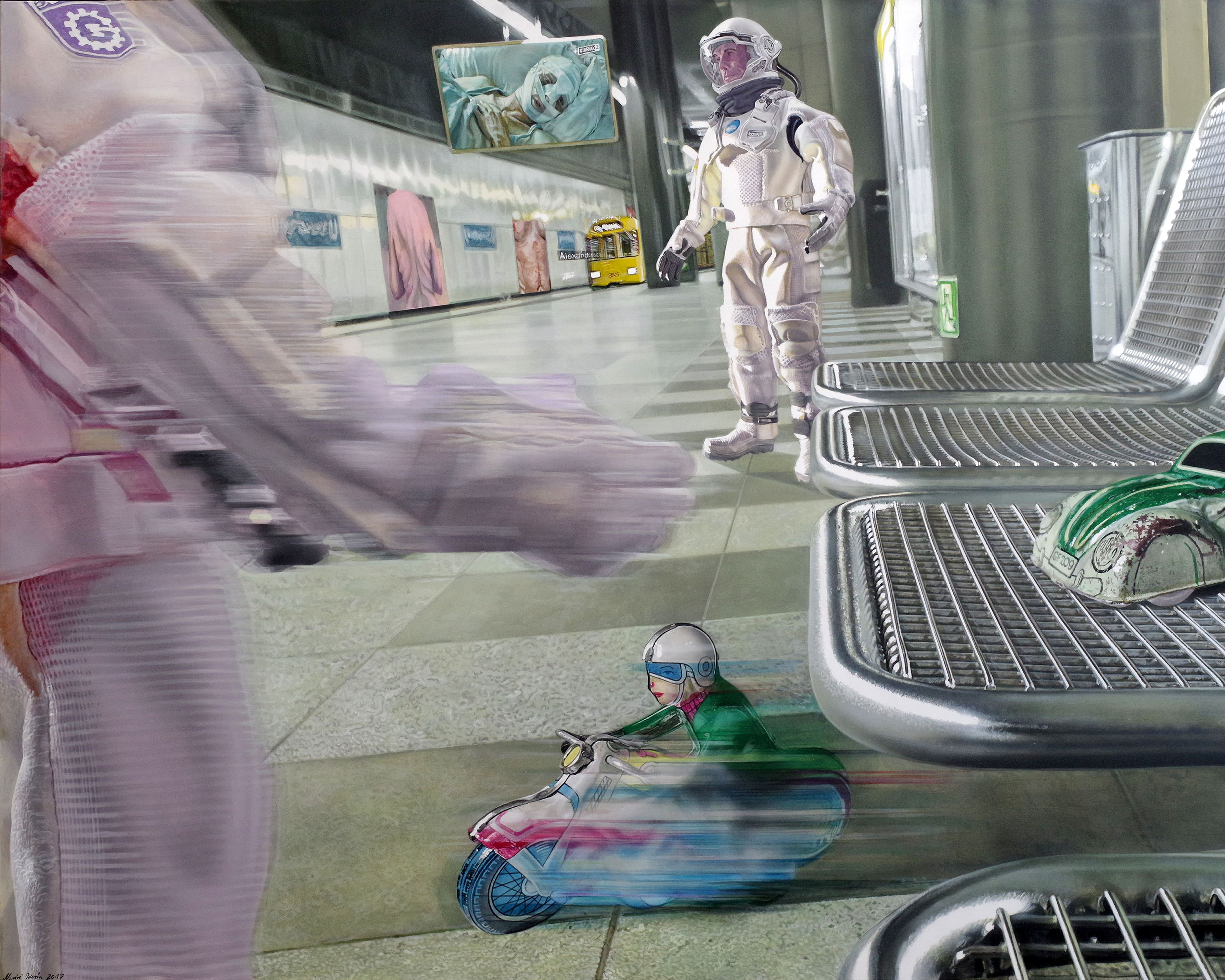 <p style="text-align: center;">2117-Berlin, underground /U-Ban/ – 2017 – 120x150cm – acrylik on canvas</p>