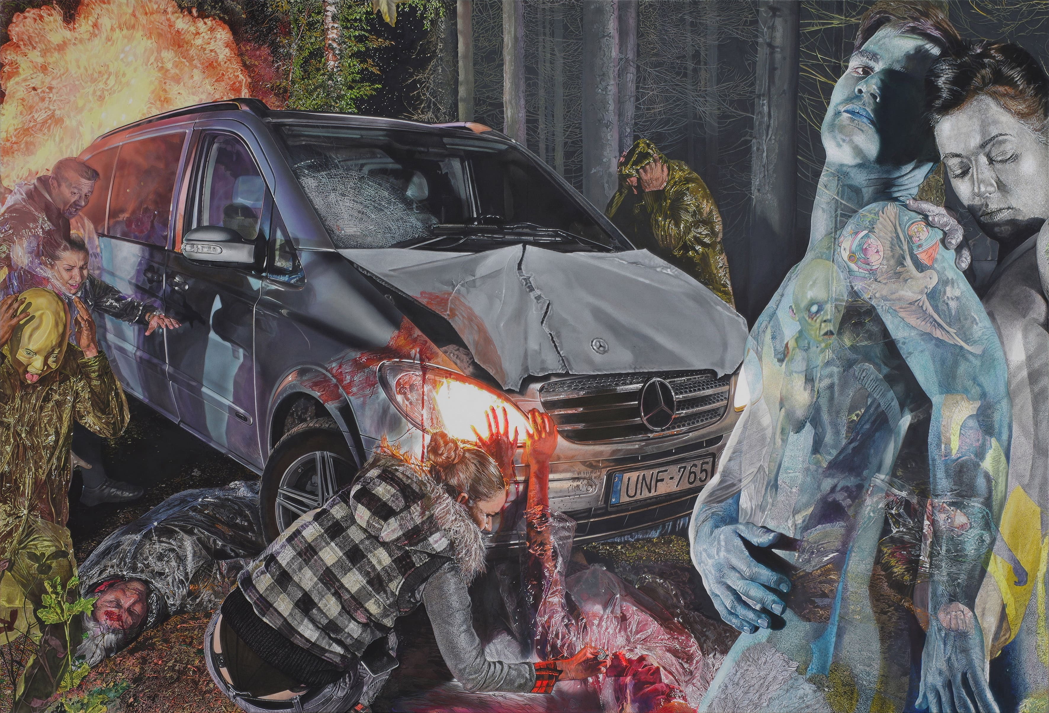 Private Apocalypse1/1 (Golgota 2.0) - 2018 - 230x340cm - acrylic on canvas