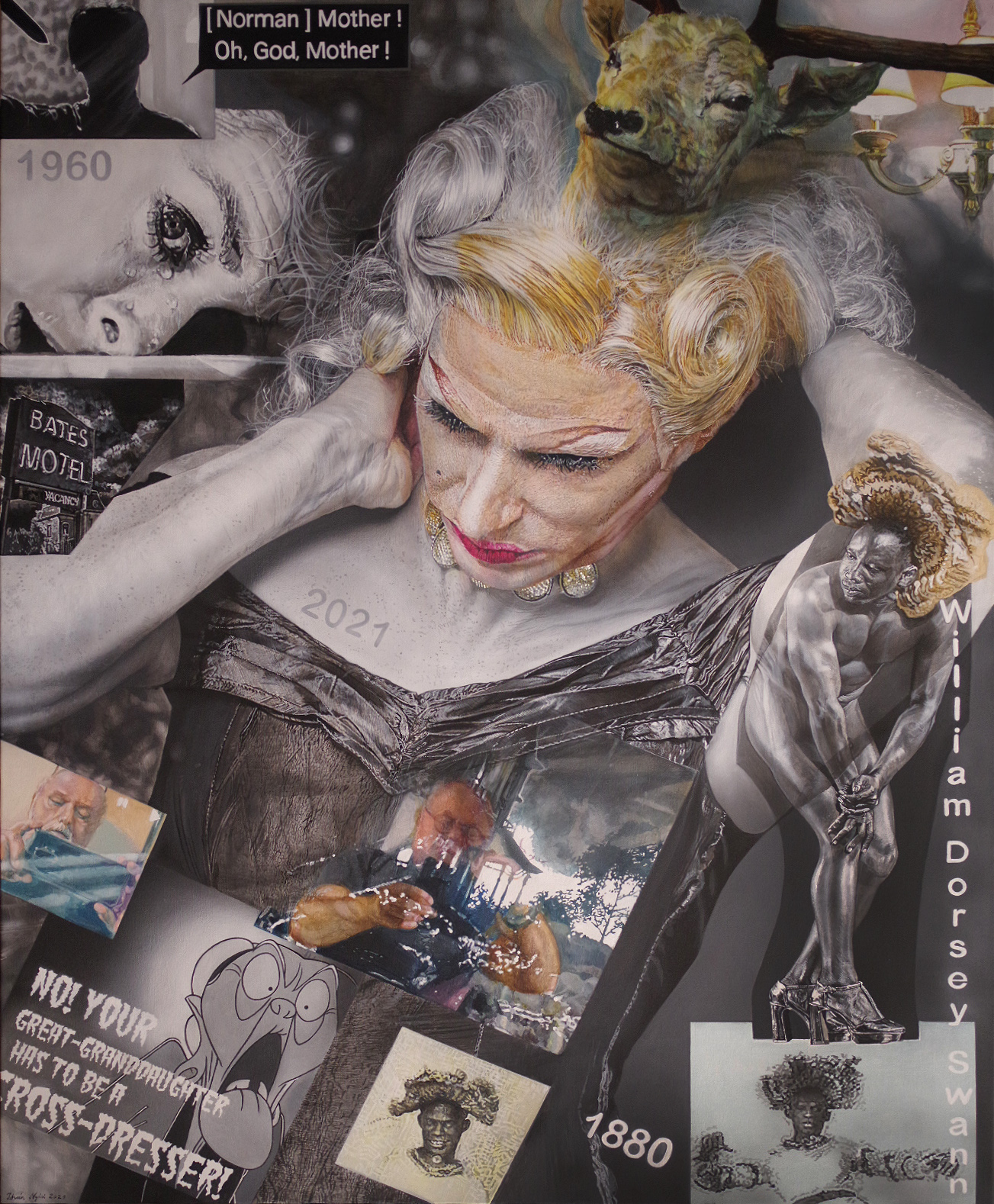 <p style="text-align: center;">Cross Dressers - Drag Queens - 2021 - 150x120cm - acrylic on canvas</p>