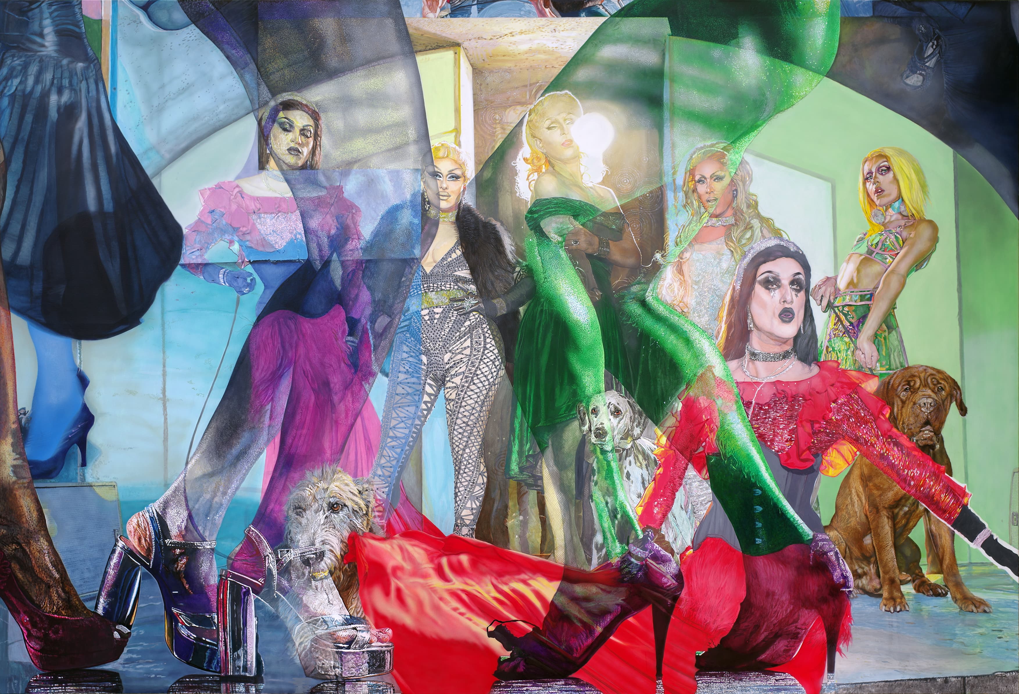 Private Apocalypse (Golgota 2.0) - 2021-2022 - 2_4 - 230x340cm - acrylik on canvas 