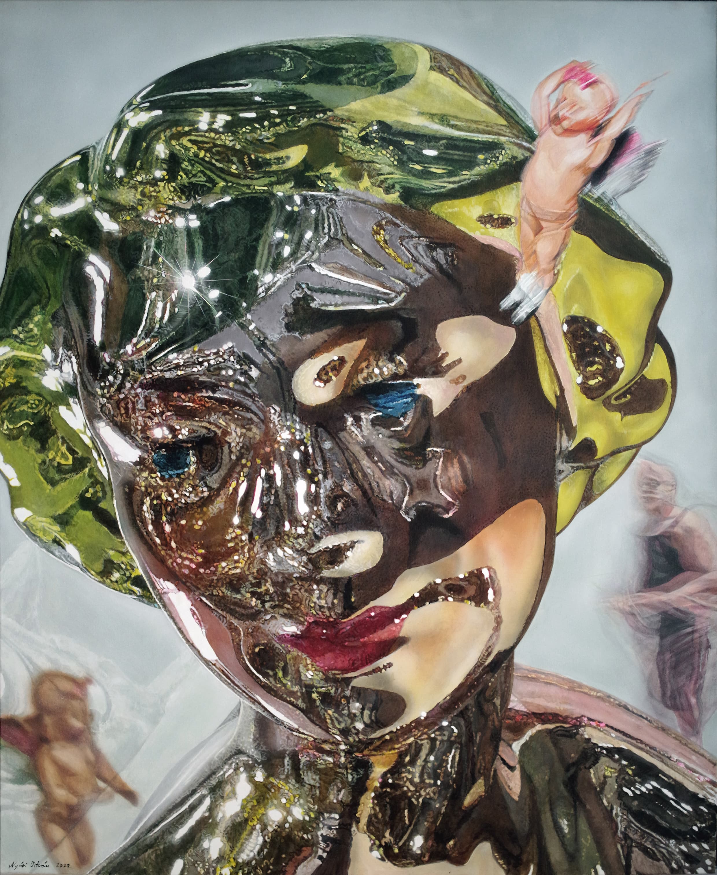 <p style="text-align: center;">"Vertigo" - 2022 - 150x120cm - acrylic on canvas</p>