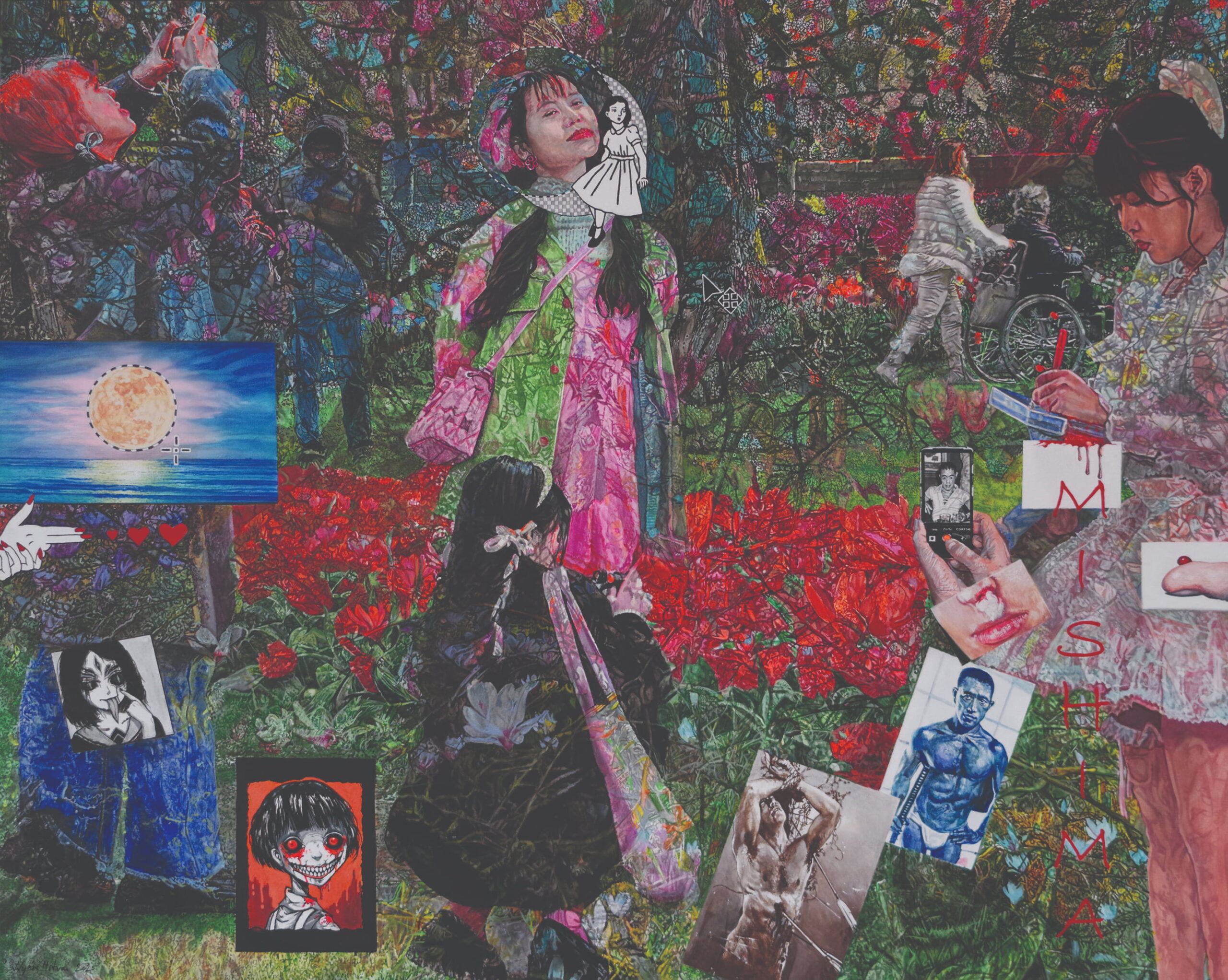 Sweet japanese girls making photoes at Keukenhof botanical garden (1)